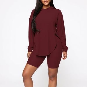 Fashion Nova Cutting Corners Biker Short Set